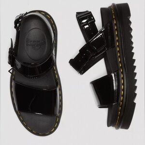 NWOT Dr. MARTENS WOMEN'S PATENT LEATHER STRAP SANDALS